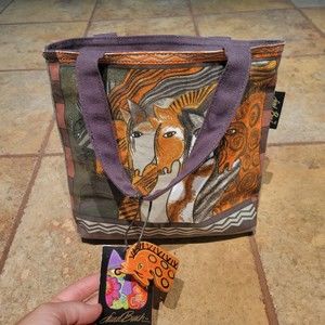 Laurel Burch Moroccan Mares Horse Small Handbag Tote - LB2013